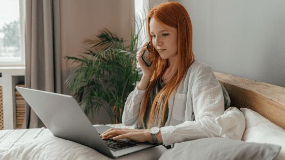 girl in online dating site